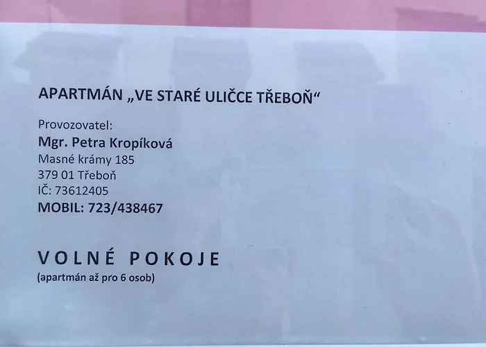 Masne Kramy Lägenhet Třeboň